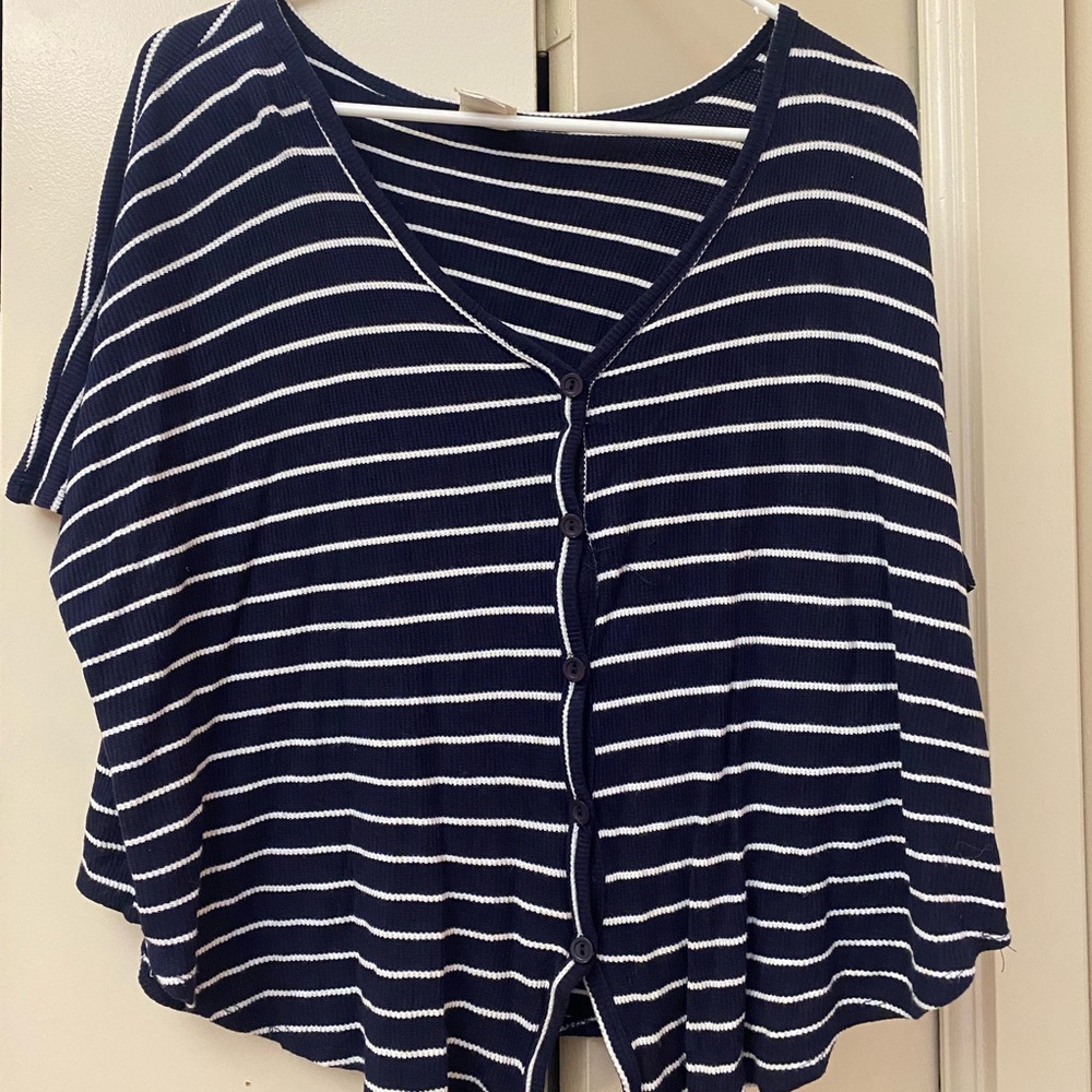 Live in the Moment loose striped shirt